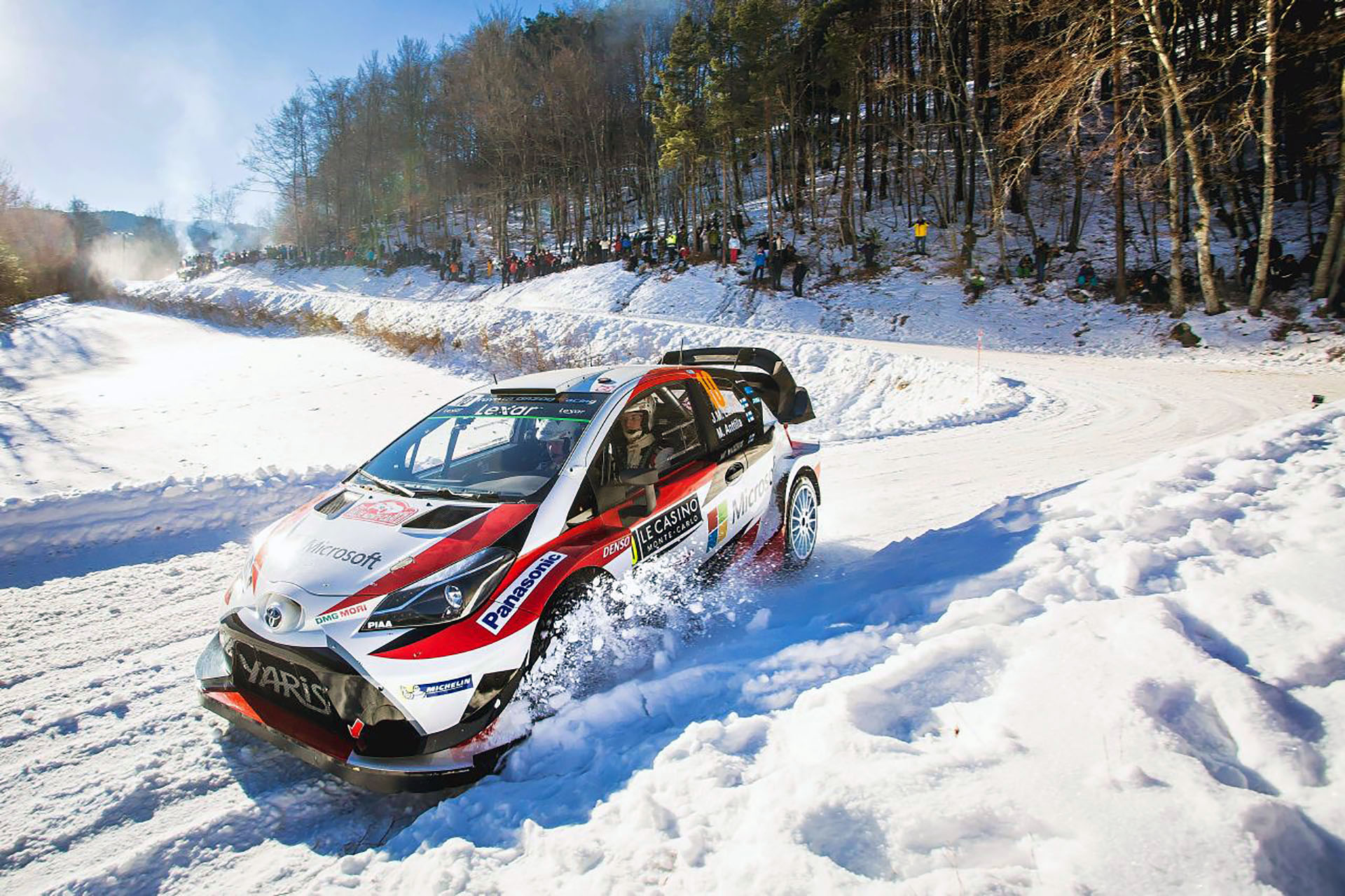 Jari-Matti Latvala i Juho Hänninen w Toyocie Yaris WRC