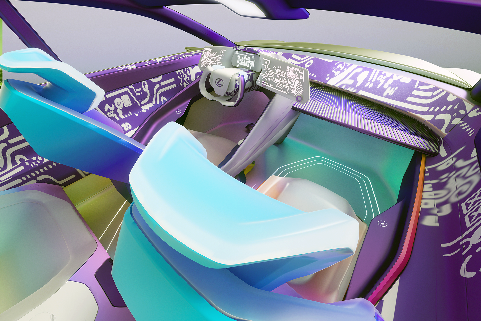Artyści i projektanci tworzą wirtualne wnętrza dla Lexusa LF-Z Electrified