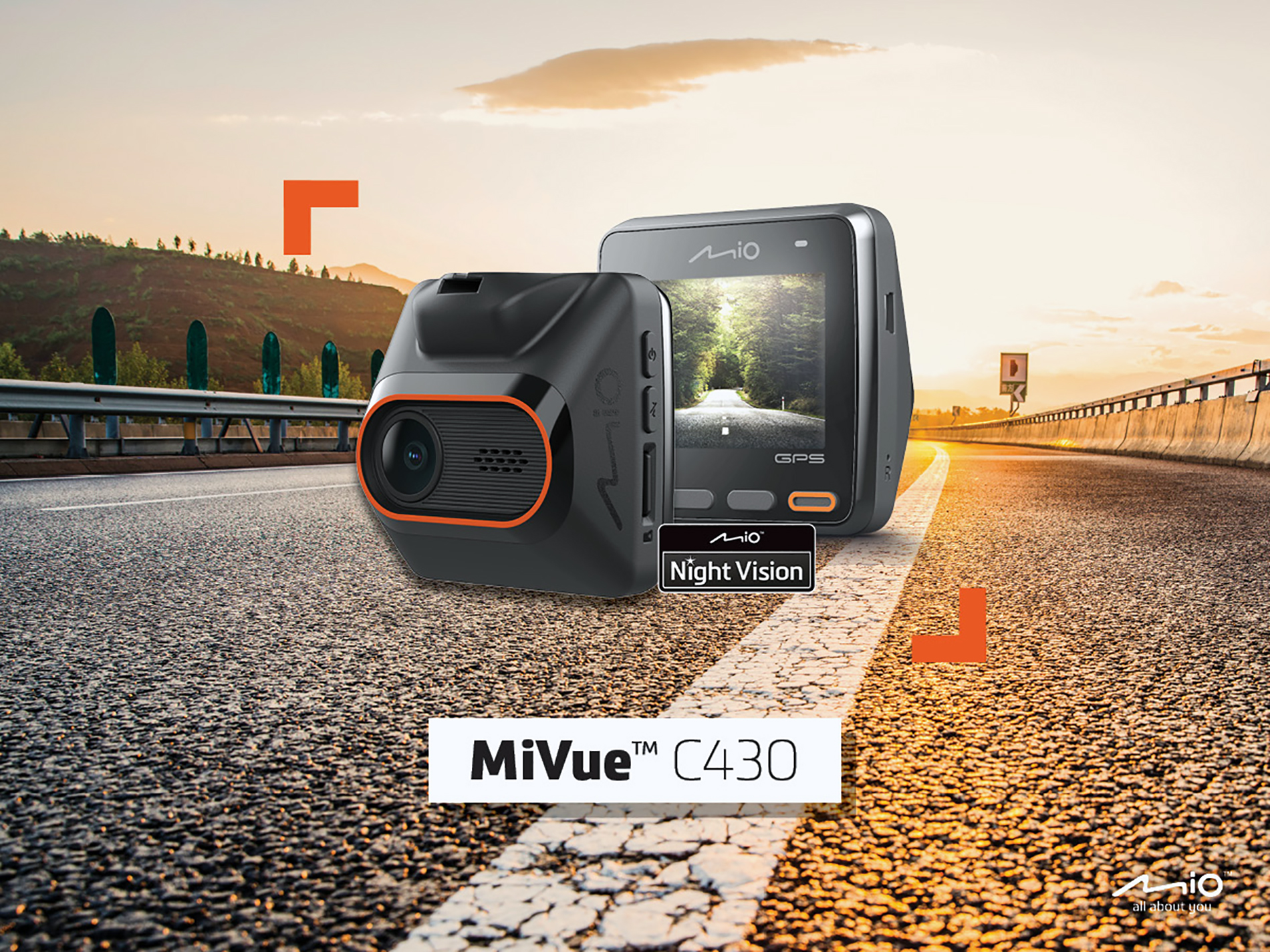 Mio MiVue C430 - wideorejestrator gwarantujący pełen obraz sytuacji na drodze